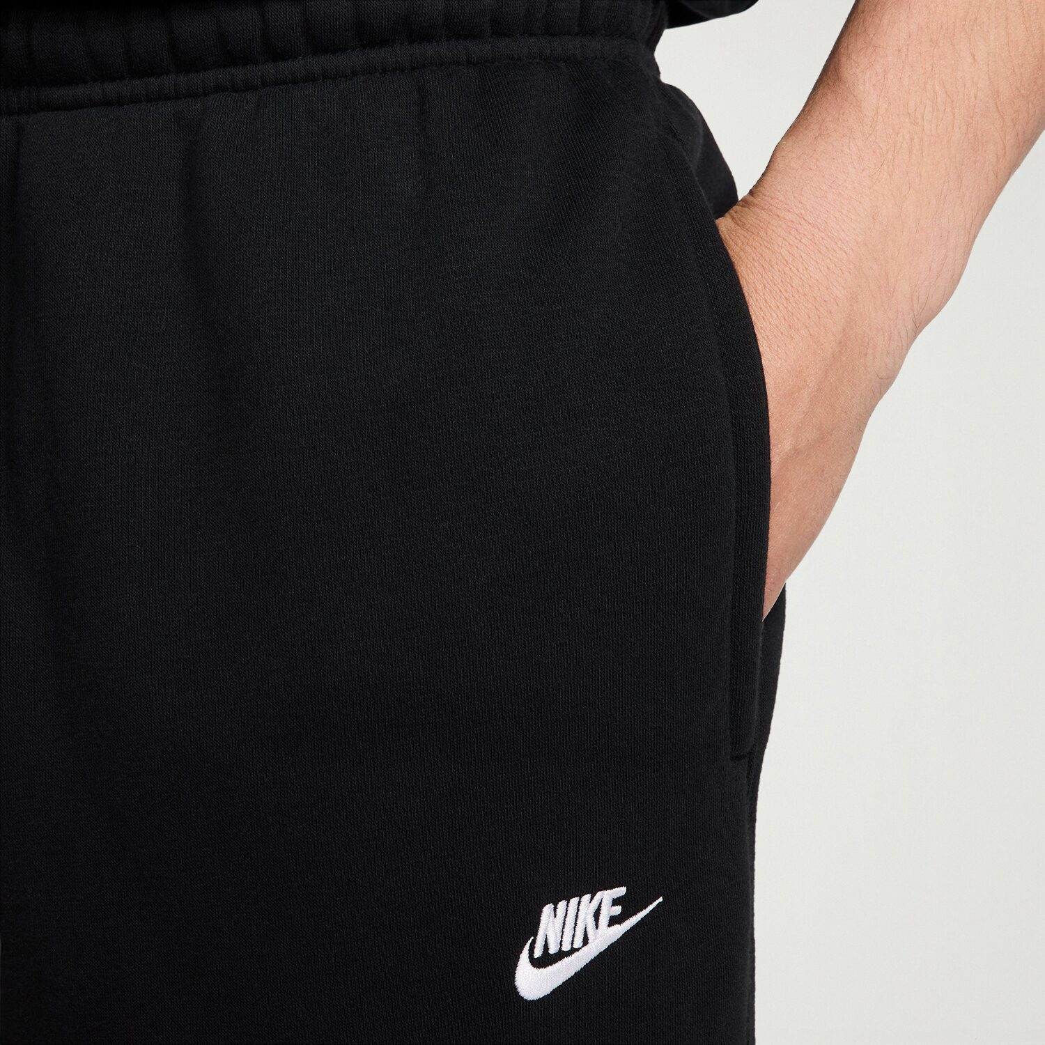 Nike Fleece Mens Cuffed Mid Rise Regular Fit Active Cargo Pant