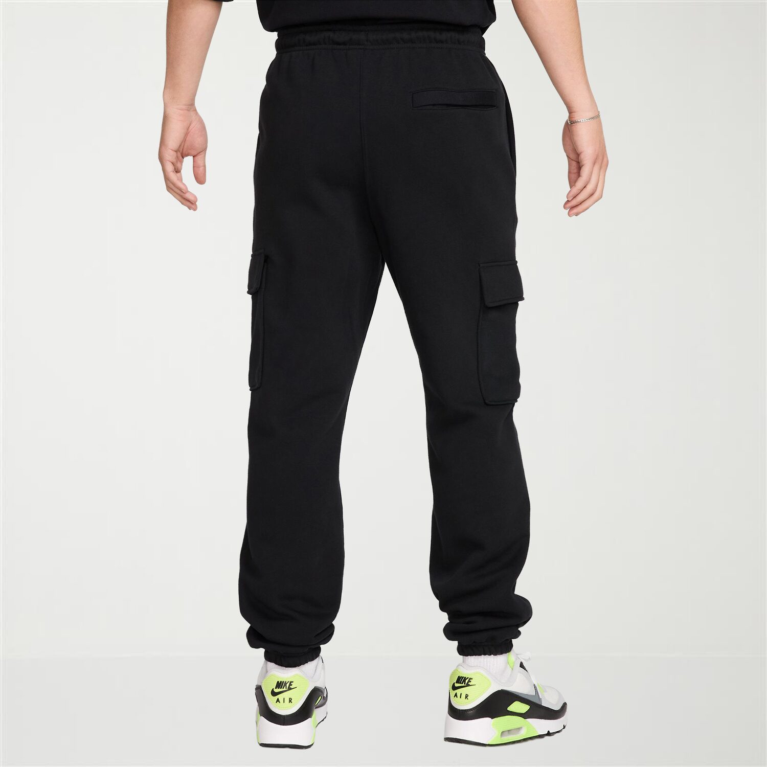 Nike Fleece Mens Cuffed Mid Rise Regular Fit Active Cargo Pant