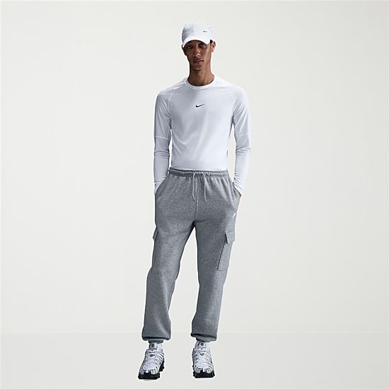 Nike Fleece Mens Cuffed Mid Rise Regular Fit Active Cargo Pant