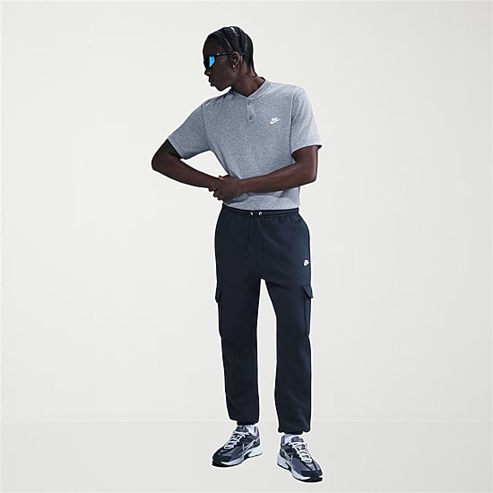Nike Fleece Mens Cuffed Regular Fit Active Cargo Pant