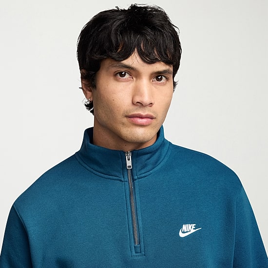 Nike Fleece Mens Mock Neck Long Sleeve Sweatshirt