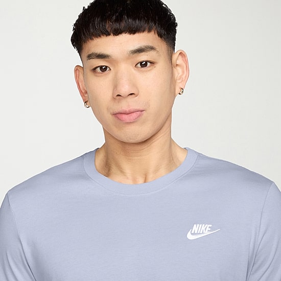 Nike Club Embroidered Logo Mens Crew Neck Short Sleeve Active Big and Tall T-Shirt