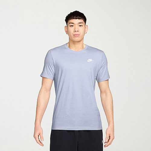 Nike Club Embroidered Logo Mens Crew Neck Short Sleeve Active Big and Tall T-Shirt, 4x-large Tall, Blue
