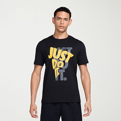 Nike Just Do It Mens Crew Neck Short Sleeve Regular Fit Big and Tall Graphic T-Shirt, 3x-large, Black