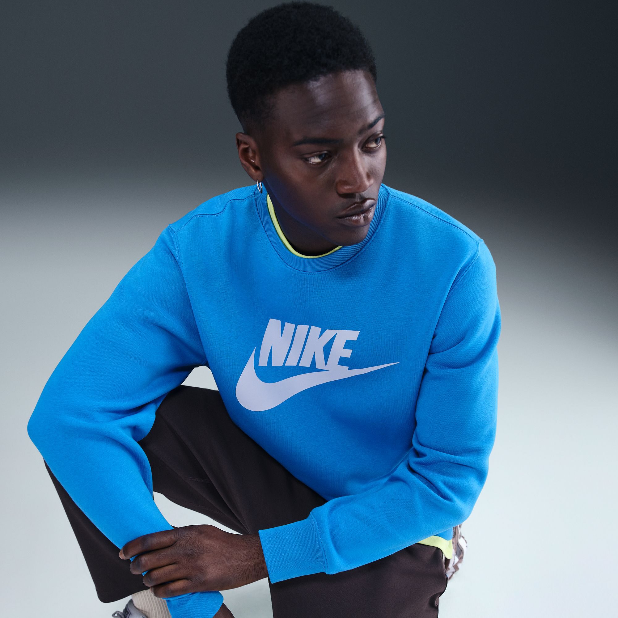 Nike Mens Crew Neck Long Sleeve Big and Tall Sweatshirt