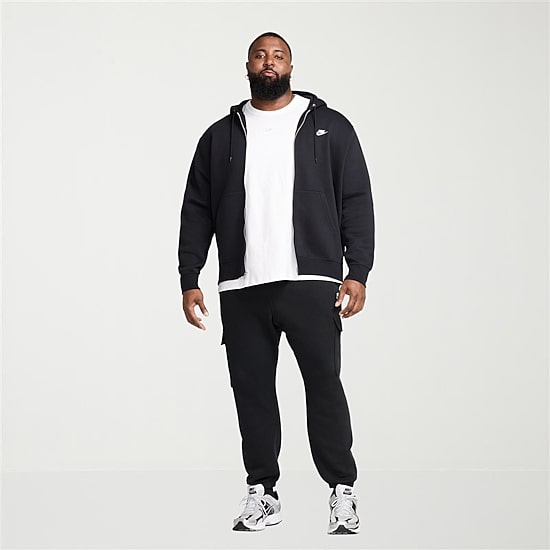 Nike Mens Long Sleeve Fleece Zipper Active Big and Tall Hoodie
