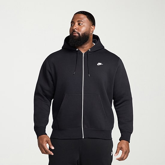 Nike Mens Long Sleeve Fleece Zipper Active Big and Tall Hoodie