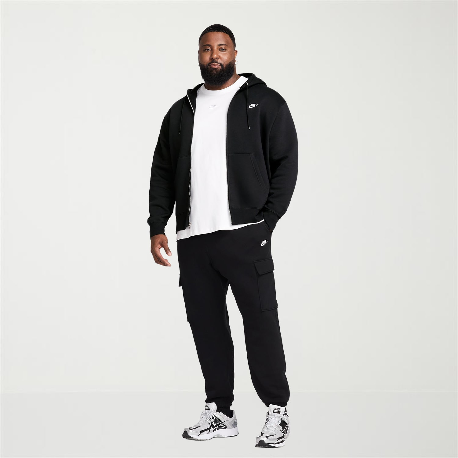 Nike Club Fleece Mens Regular Fit Big and Tall Active Cargo Pant