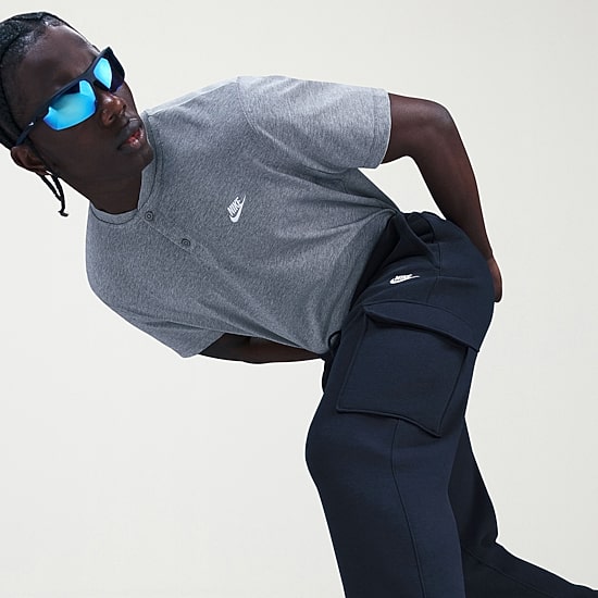 Nike Club Fleece Mens Regular Fit Big and Tall Active Cargo Pant