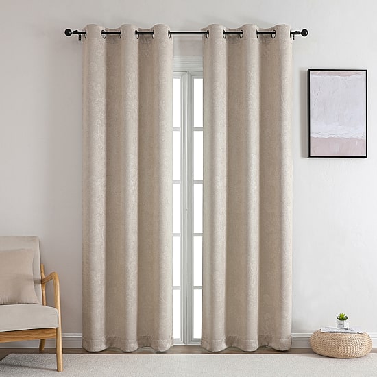 Lara Grommet Top Blackout Set of 2 Curtain Panel