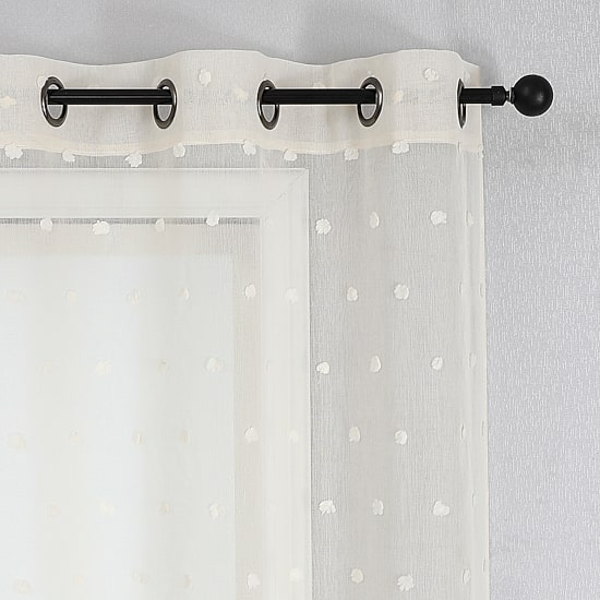 Angel Grommet Top Sheer Set of 2 Curtain Panel