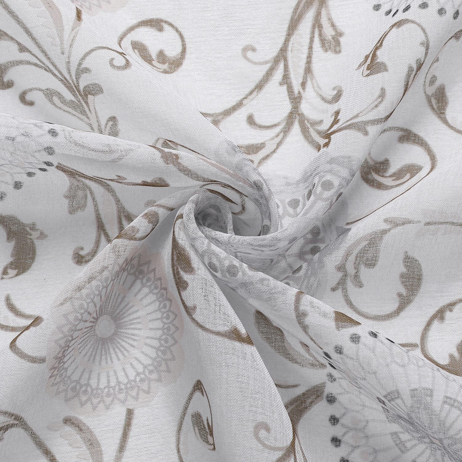 Toronto Printed Grommet Top Sheer Set of 2 Curtain Panel