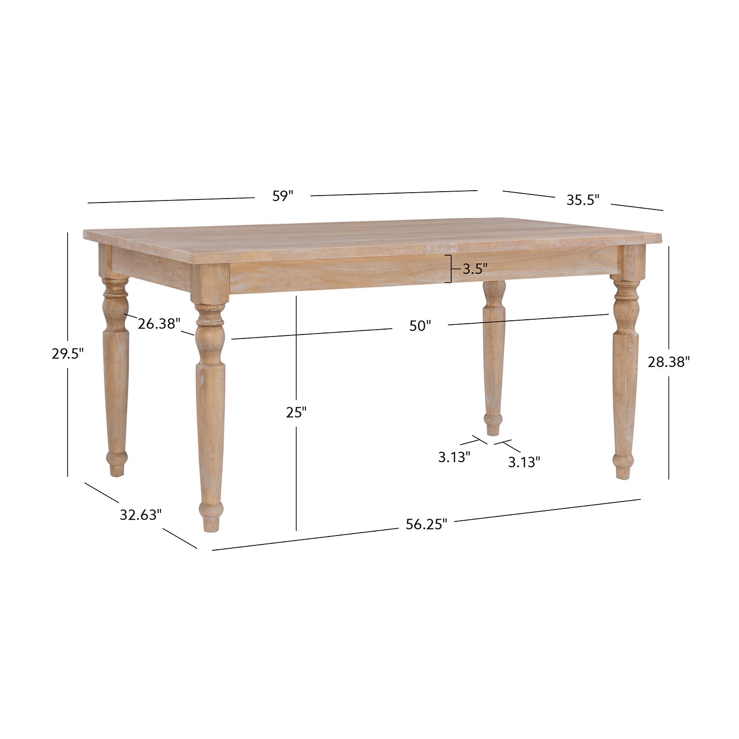 Brighton Rectangular Dining Table