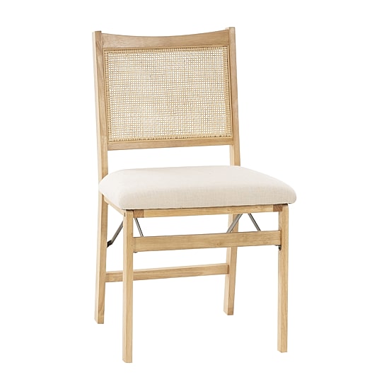 Linon Bonnie Cane Folding Chair