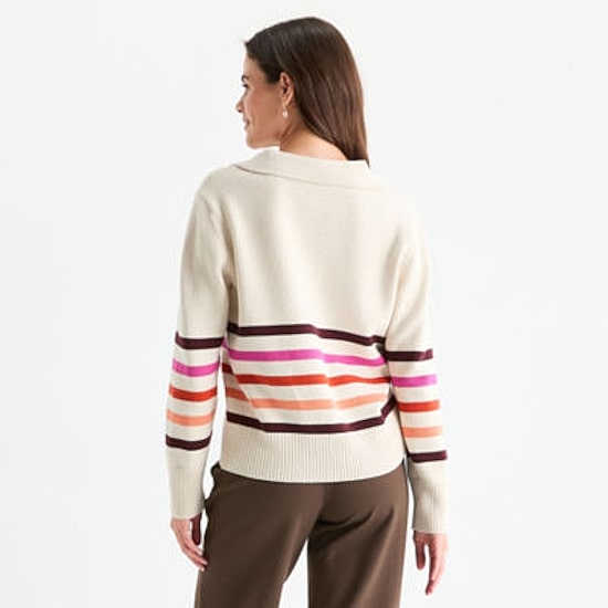 St. John's Bay Womens Long Sleeve Pullover Sweater