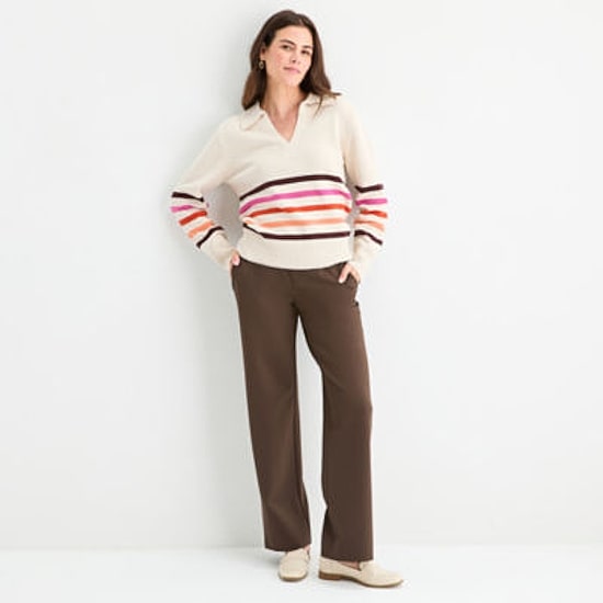 St. John's Bay Womens Long Sleeve Pullover Sweater