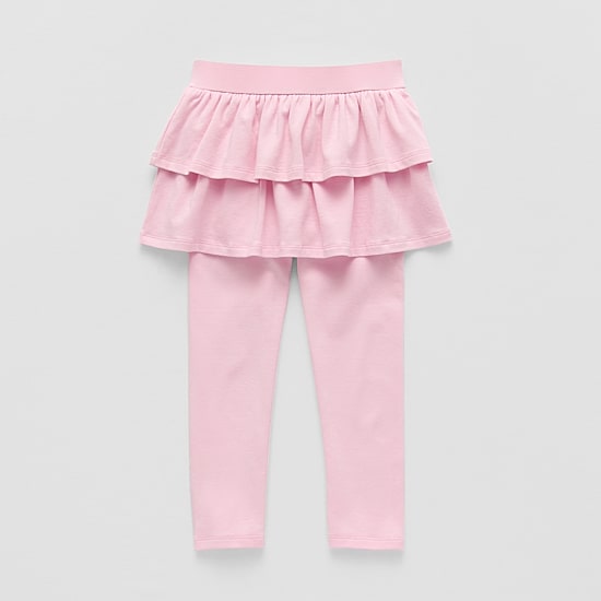 Okie Dokie Toddler & Little Girls High Rise Knit Full Length Leggings