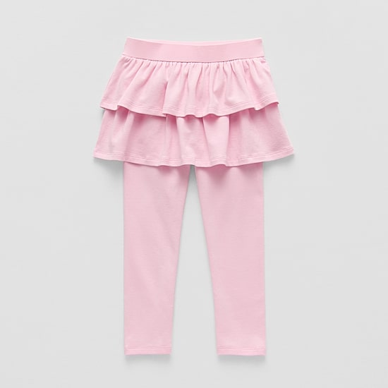 Okie Dokie Toddler & Little Girls High Rise Knit Full Length Leggings