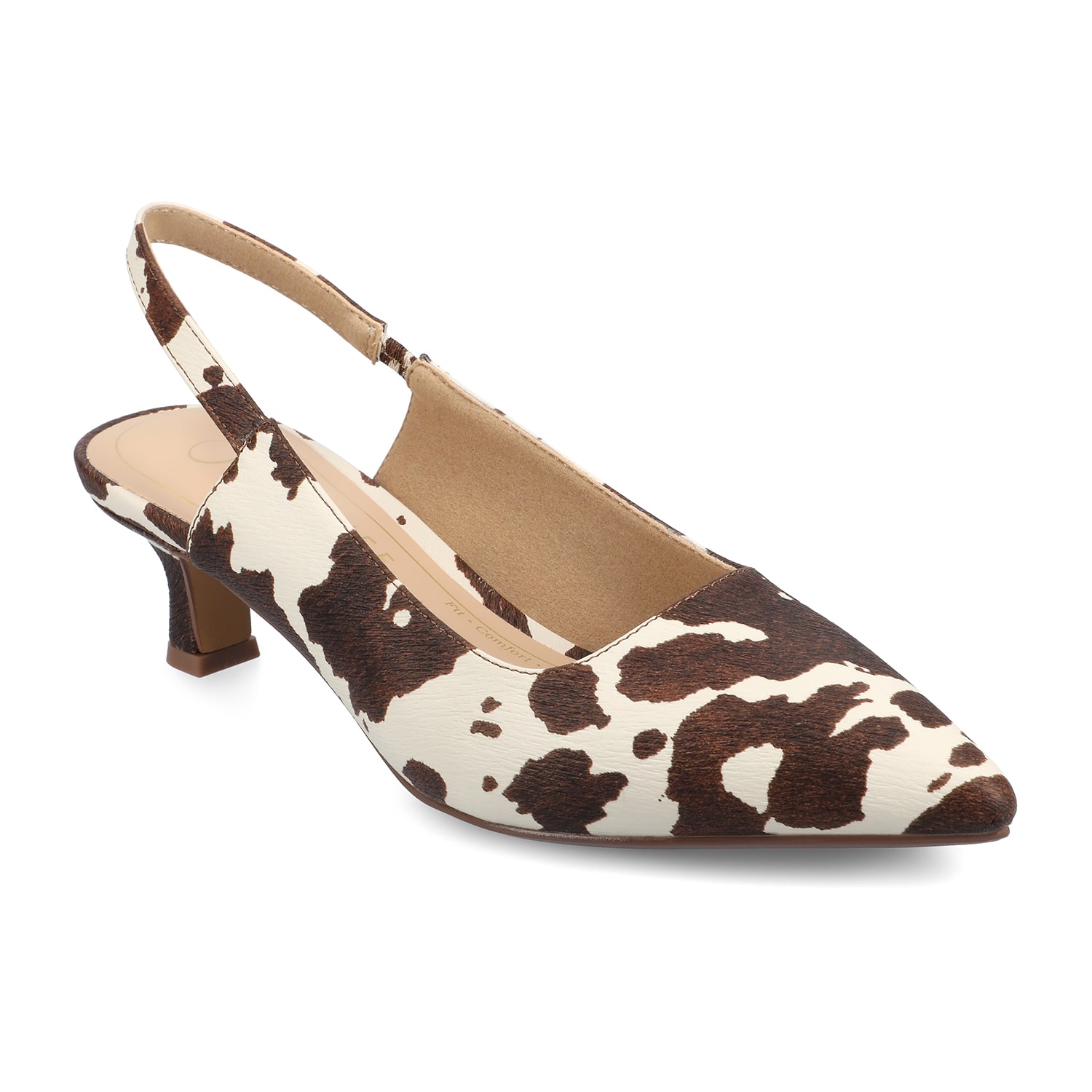 Journee Collection Paulina Womens Pointed Closed Toe Kitten Heel Pumps