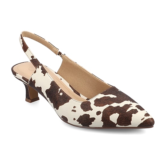 Journee Collection Paulina Womens Pointed Closed Toe Kitten Heel Pumps