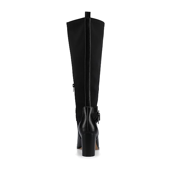Journee Collection Womens Stacked Heel Dress Boots