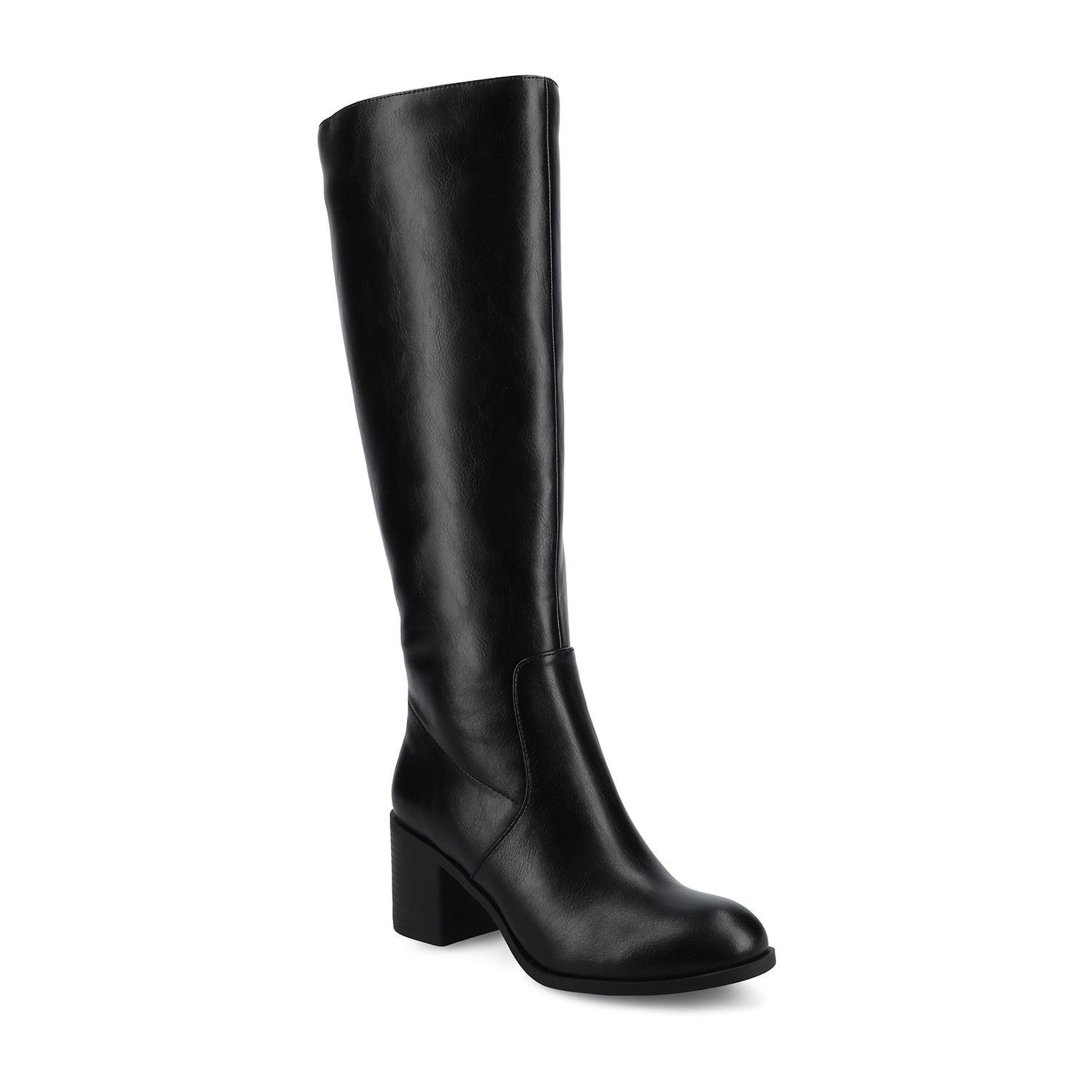 Journee Collection Womens Romilly Stacked Heel Dress Boots