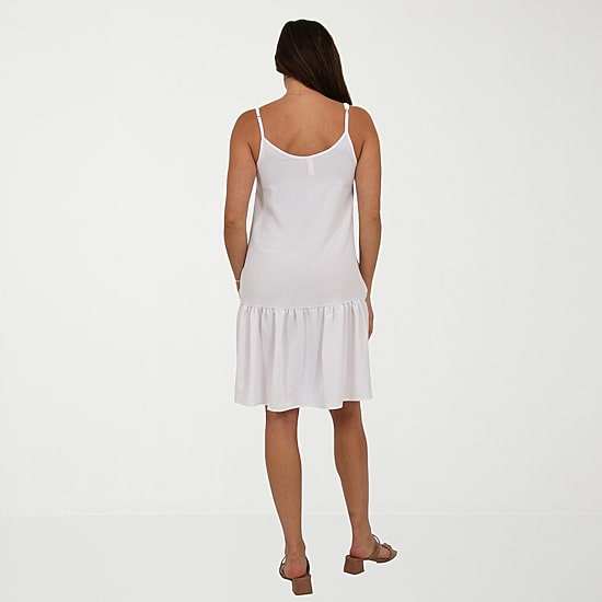 24seven Comfort Apparel Womens Scoop Neck Sleeveless A-Line Dress