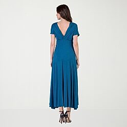 satin scarf dress Maxi 6 / Brown tuduoms White Lace Cocktail A concealed back zipper fishtail maxi dres Colors:Light Blue/White Stripe