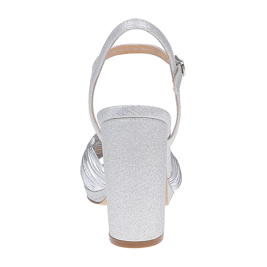 American Glamour Badgley Mischka Womens Nancy Heeled Sandals