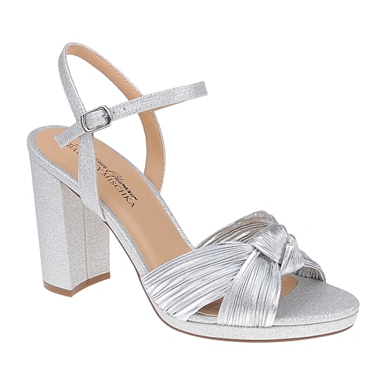 American Glamour Badgley Mischka Womens Nancy Heeled Sandals