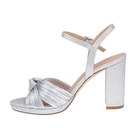 American Glamour Badgley Mischka Womens Nancy Heeled Sandals