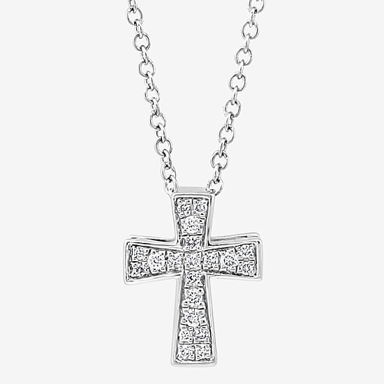 Effy Final Call Limited Quantities! Womens Diamond Accent Natural White Diamond Sterling Silver 18 Inch Pendant Necklace