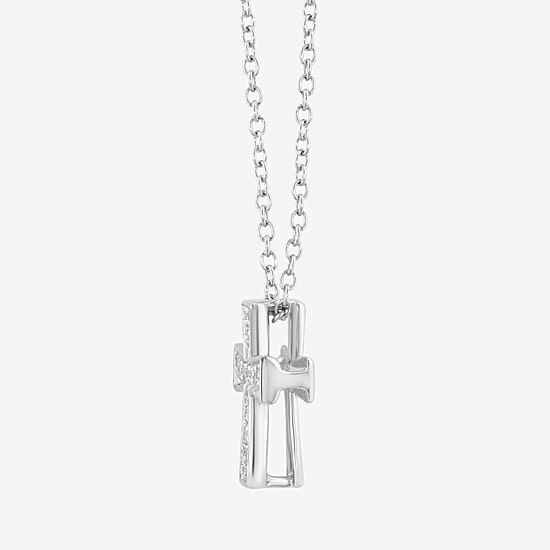 Effy Final Call Limited Quantities! Womens Diamond Accent Natural White Diamond Sterling Silver 18 Inch Pendant Necklace