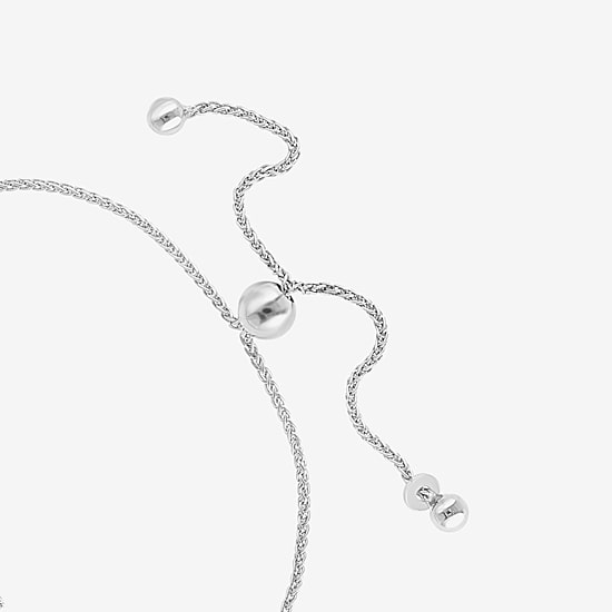 Effy Final Call Limited Quantities! Womens 1/4 CT. T.W. Natural White Diamond Sterling Silver Bolo Bracelet