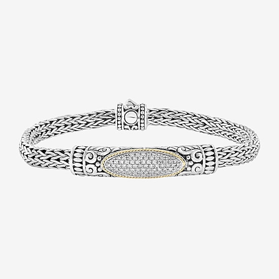 Effy Final Call Limited Quantities! Womens 18K Gold Over Silver 7 3/4 Inch Chain Bracelet