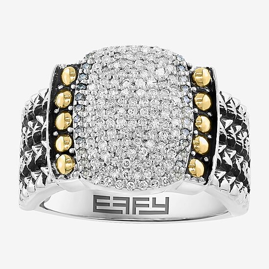Effy Final Call Limited Quantities! Womens 3/8 CT. T.W. Genuine White Diamond 18K Gold Over Silver Band