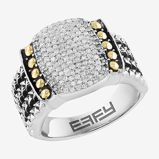 Effy Final Call Limited Quantities! Womens 3/8 CT. T.W. Genuine White Diamond 18K Gold Over Silver Band