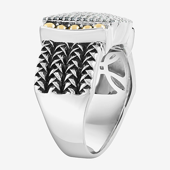 Effy Final Call Limited Quantities! Womens 3/8 CT. T.W. Genuine White Diamond 18K Gold Over Silver Band