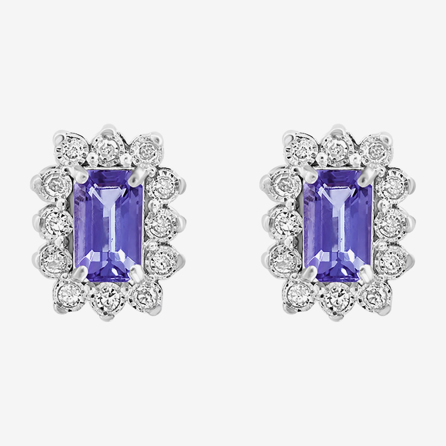 Effy Final Call Limited Quantities! 1/10 CT. T.W. Genuine Blue Tanzanite Sterling Silver 9.1mm Stud Earrings