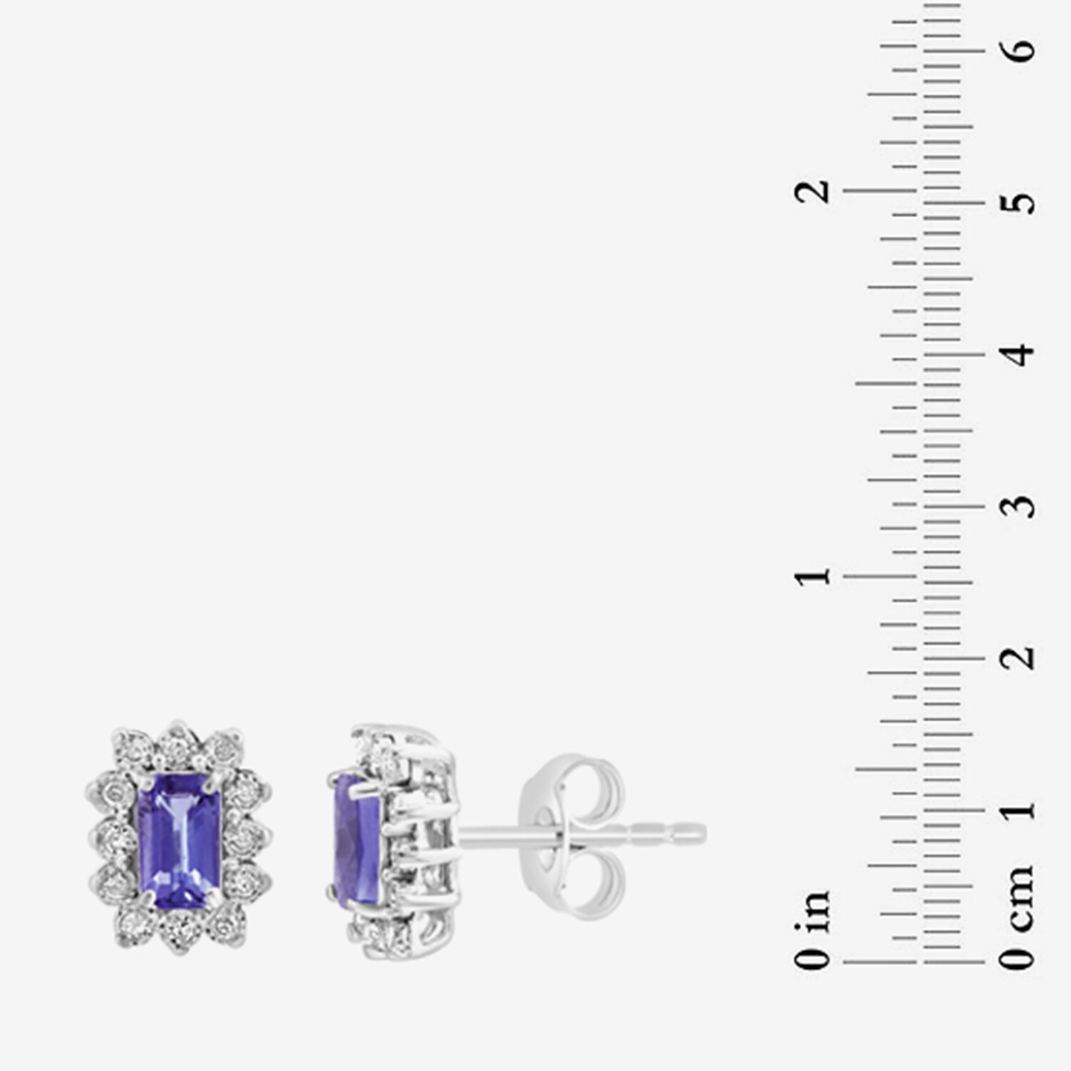 Effy Final Call Limited Quantities! 1/10 CT. T.W. Genuine Blue Tanzanite Sterling Silver 9.1mm Stud Earrings