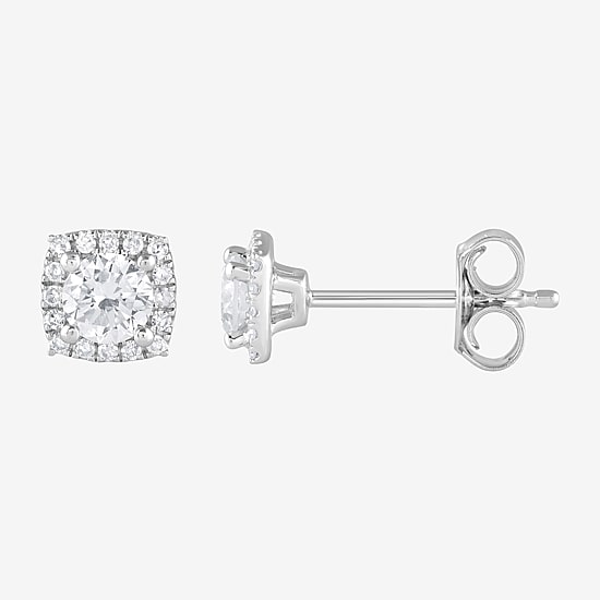 (G/Si1-Si2) Womens 1 CT. T.W. Lab Grown White Diamond Sterling Silver Cushion 2-pc. Jewelry Set