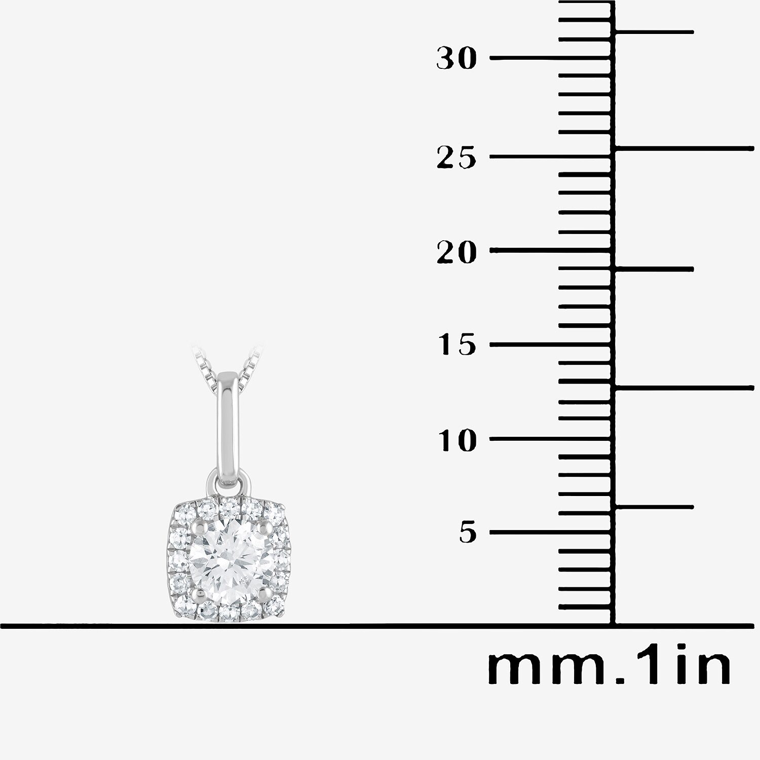 (G/Si1-Si2) Womens 1 CT. T.W. Lab Grown White Diamond Sterling Silver Cushion 2-pc. Jewelry Set
