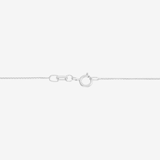 (H-I/Si2) Womens 1/2 CT. T.W. Lab Grown White Diamond Sterling Silver Oval 18 Inch Pendant Necklace