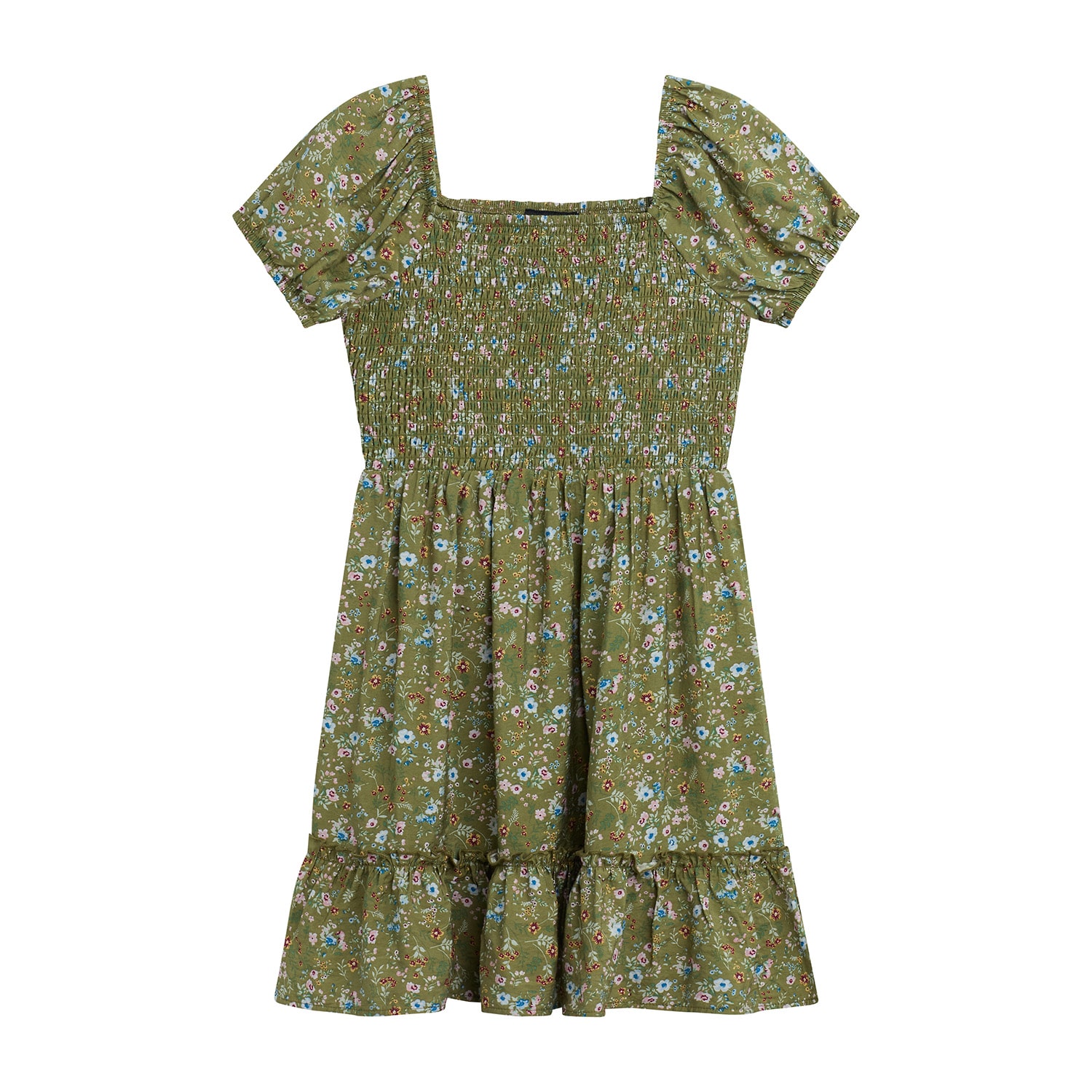 Byer California Girls Puffed Floral 2-pc. Dress Set
