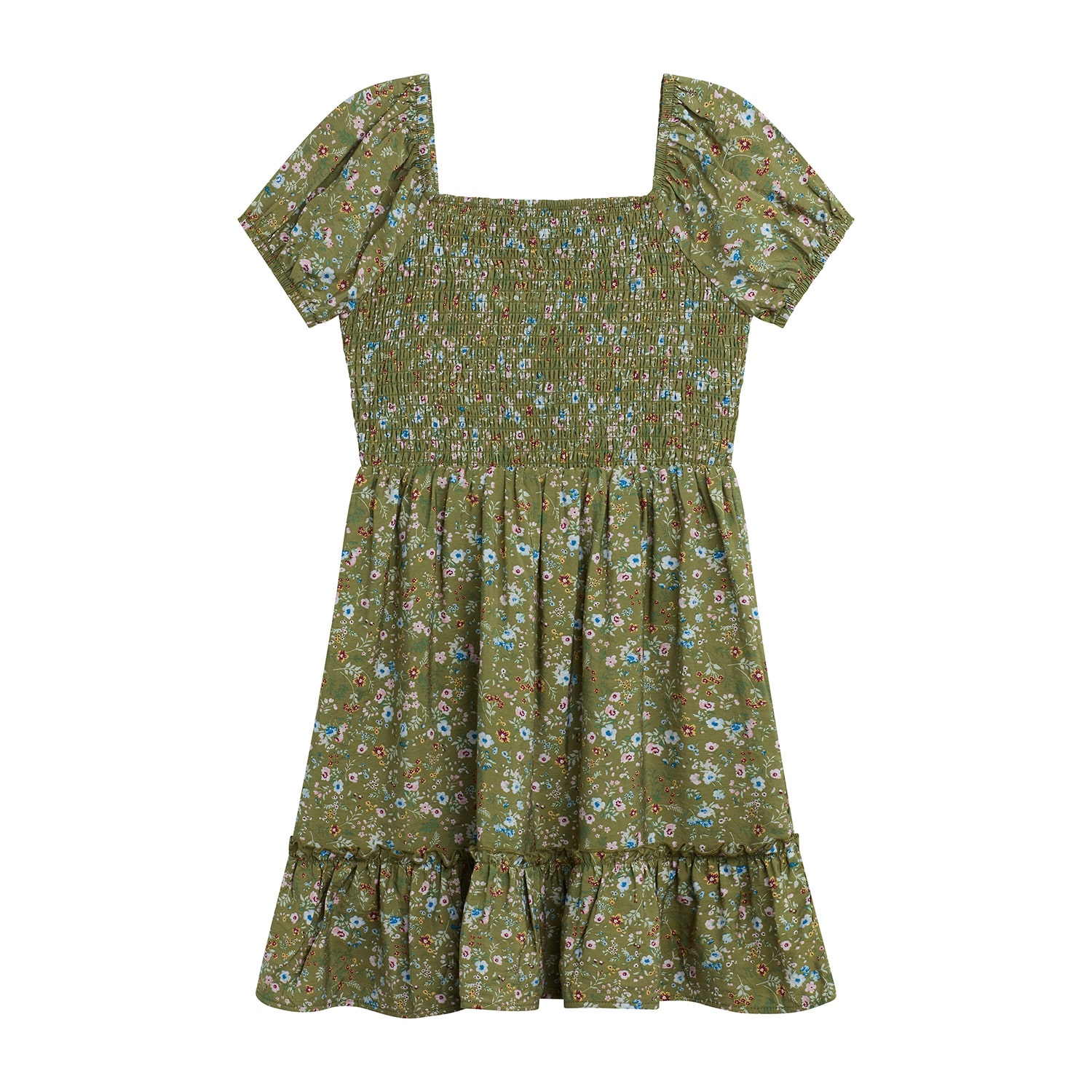 Byer California Girls Puffed Floral 2-pc. Dress Set