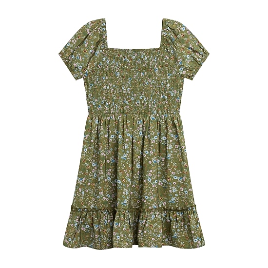 Byer California Girls Puffed Floral 2-pc. Dress Set