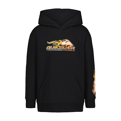 Quiksilver Big Kid Boys Long Sleeve Fleece Hoodie In Black