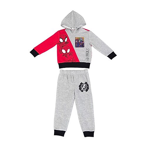 Happy Threads Babies' Toddler Boys Marvel Spiderman 2-pc. Pant Set In Gray