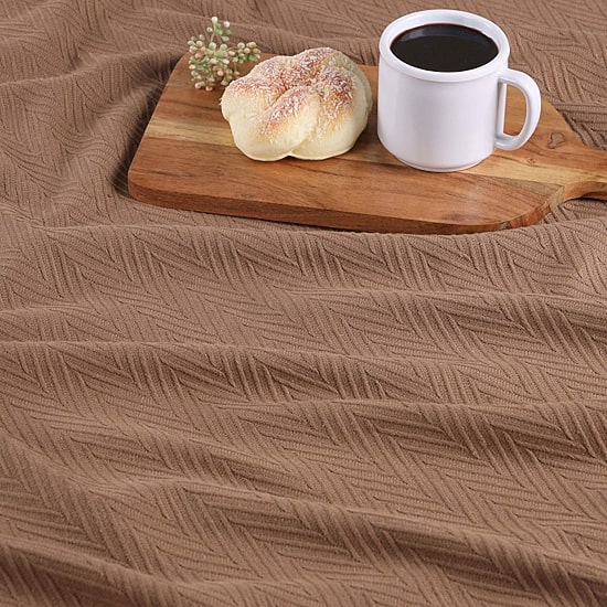 SUPERIOR® Metro Woven Zig-Zag Chevron Cotton Multi-Use Throw