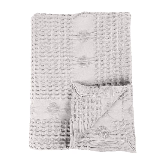 SUPERIOR® Mai Waffle Weave Honeycomb Textured Cotton  Multi-Use Throw
